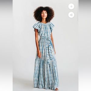 Gorgeous Mirth Medium gauzy maxi, lightweight. EUC with belt